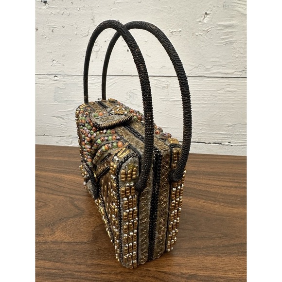 MARY FRANCIS Beautiful Vintage Beaded Evening Bag-Minty Condition! - Picture 9 of 12